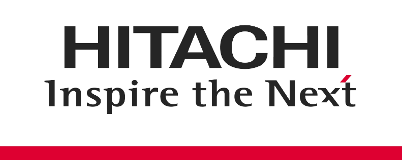 Logo - Hitachi partenaire de Ad Hoc'Loc location vente et entretien de matériel BTP à Saint-Étienne