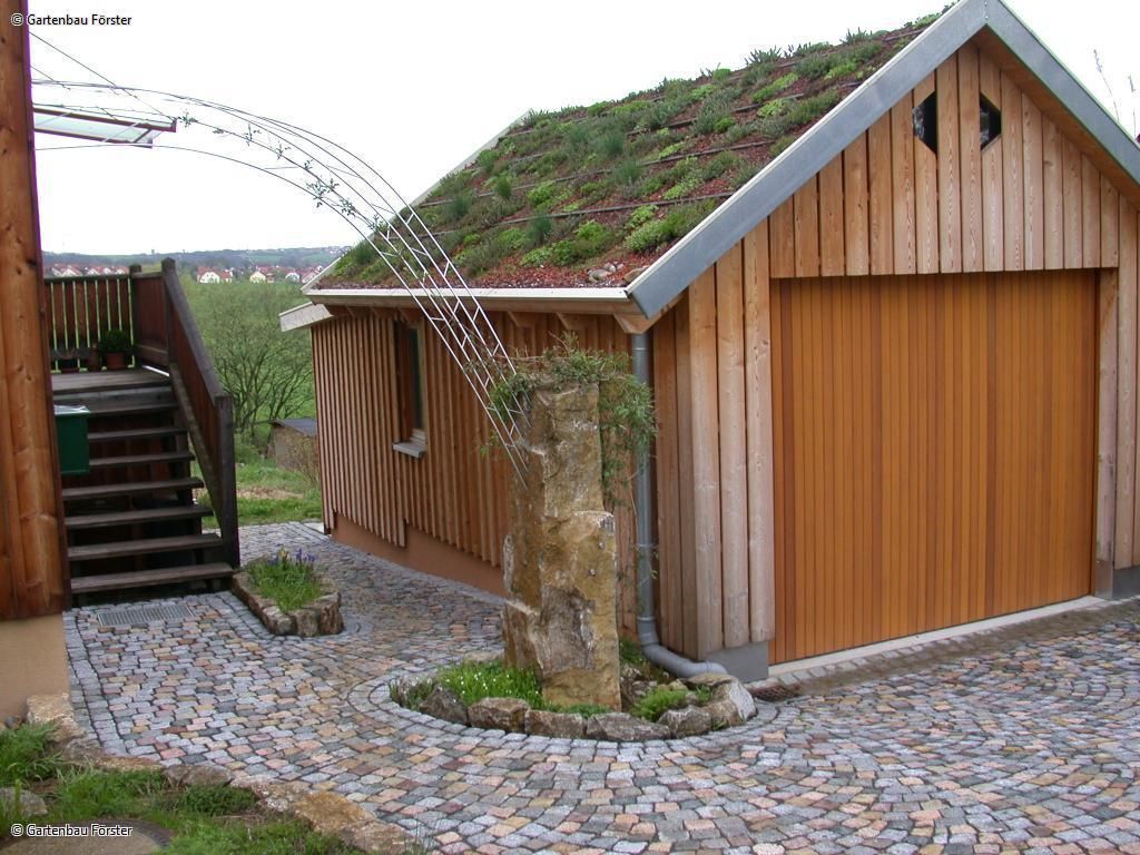 begrüntes Schuppendach