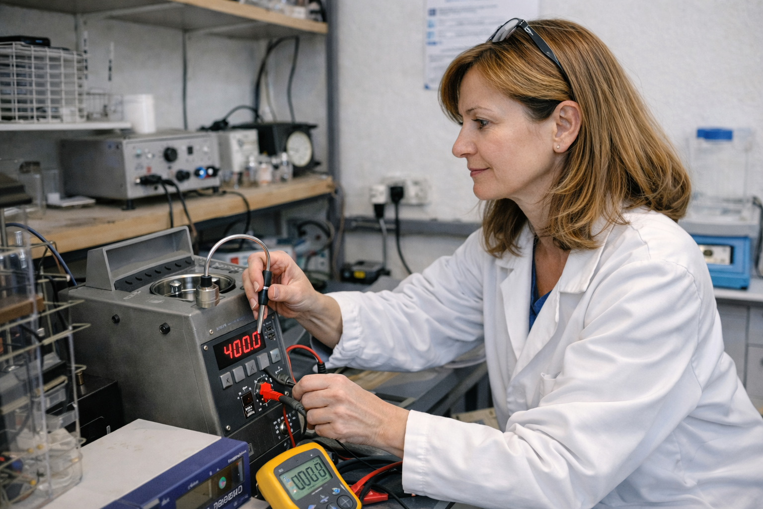 Calibración de un termopar en nuestro laboratorio de termometría industrial mediante patrón de referencia
