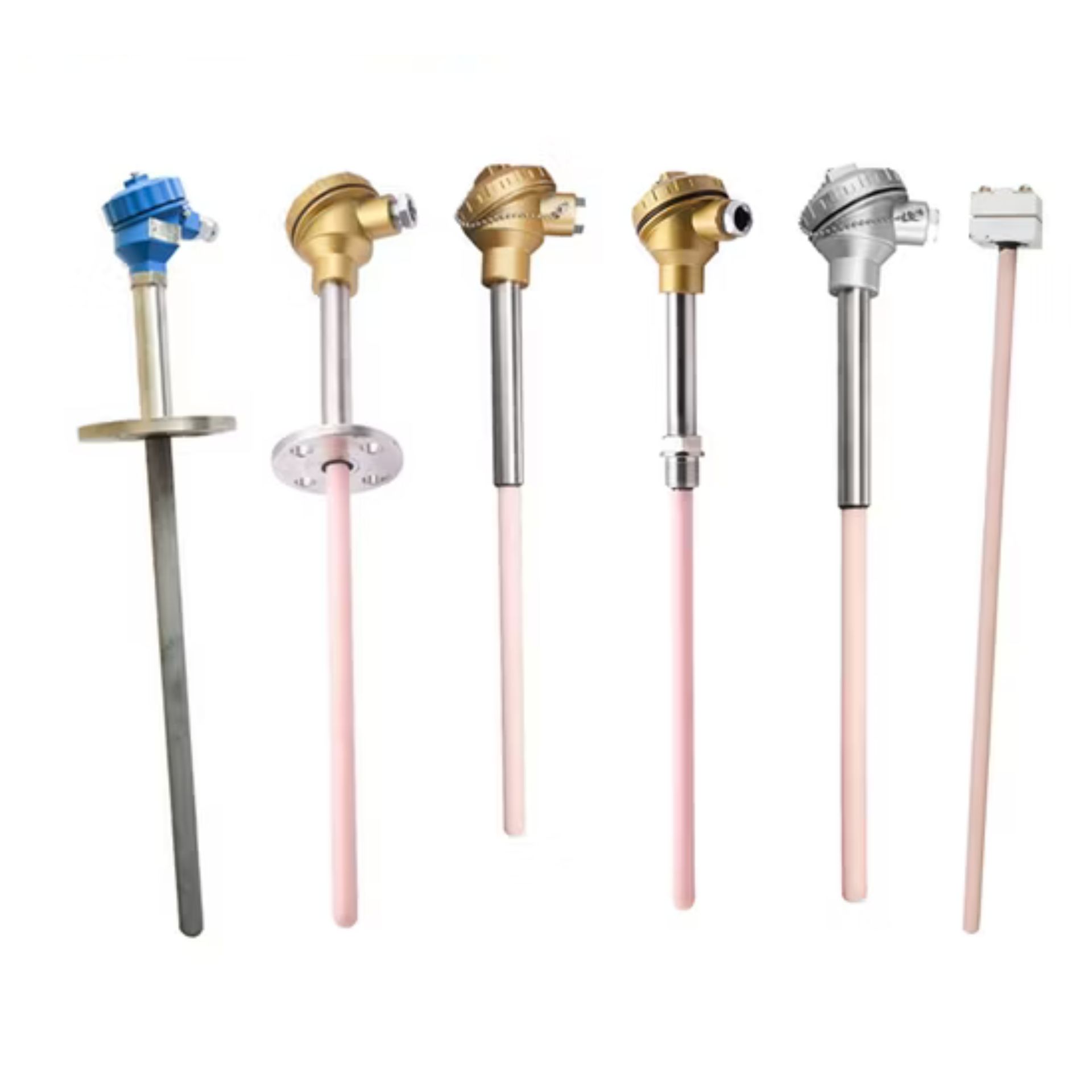 termopares tipo S Pt-10%Rh Pt para medición de temperatura en hornos industriales de alta temperatura
