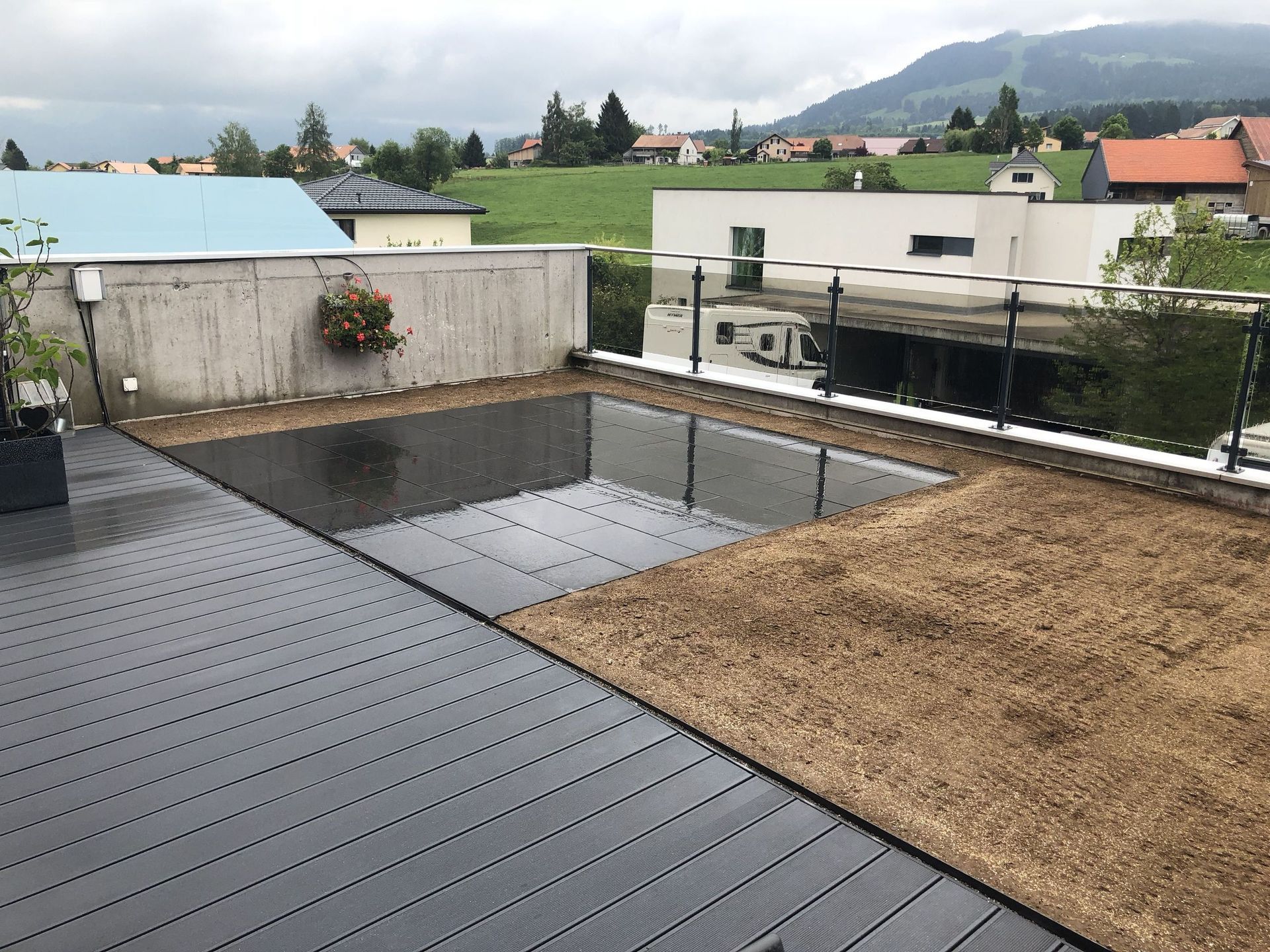 Terrasse granit Syanita noir