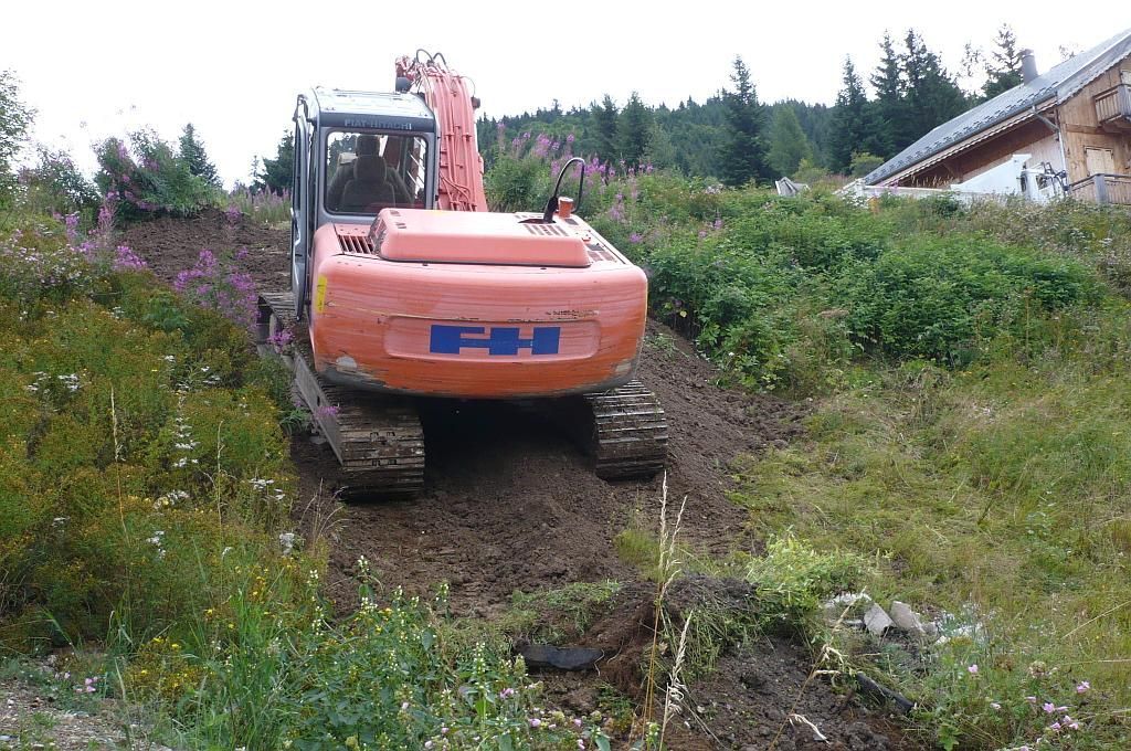 Aménagement d'un extérieur en pente