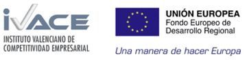 A logo for instituto valenciano de competitividad empresarial and union europea