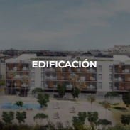 Exterior de edificio de departamentos moderno con la palabra 