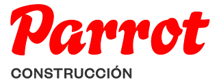 Logotipo “Loro” rojo con “CONSTRUCCIÓN” en negro debajo.