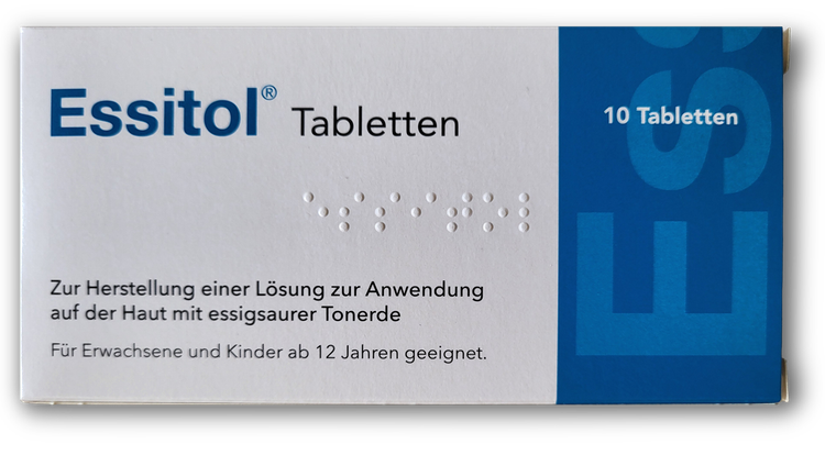 Essitol® Tabletten zur Herstellung einer Lösung Verpackung/Schachtel Essitol® 10 Tabletten