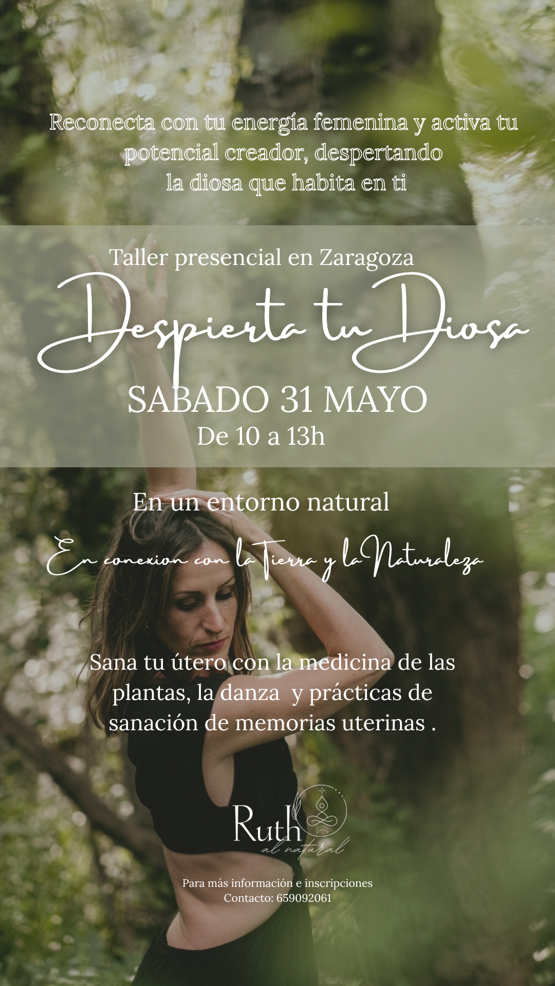 Una mujer embarazada con un vestido blanco sostiene su vientre.