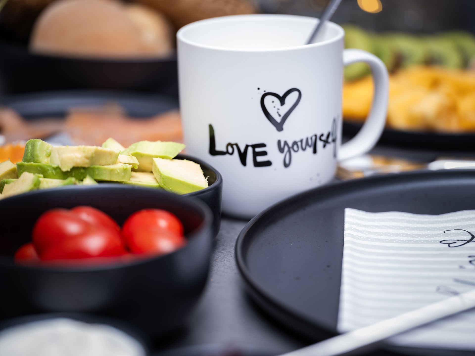 Sabine Olbertz - eine weiße Tasse beschriftet mit