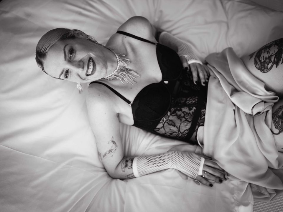 Bild Frau im Boudoir-Stil