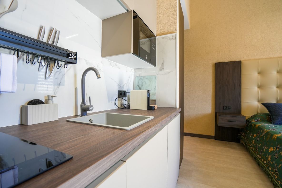 Interiores de los apartamentos SJ7 Aparthotel en Sant Feliu de Guíxols