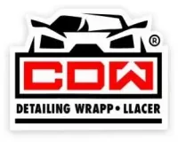 Un logotipo para CDW que detalla el envoltorio y los cordones.