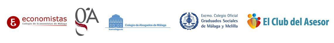 Una imagen borrosa de una fila de logotipos sobre un fondo blanco.