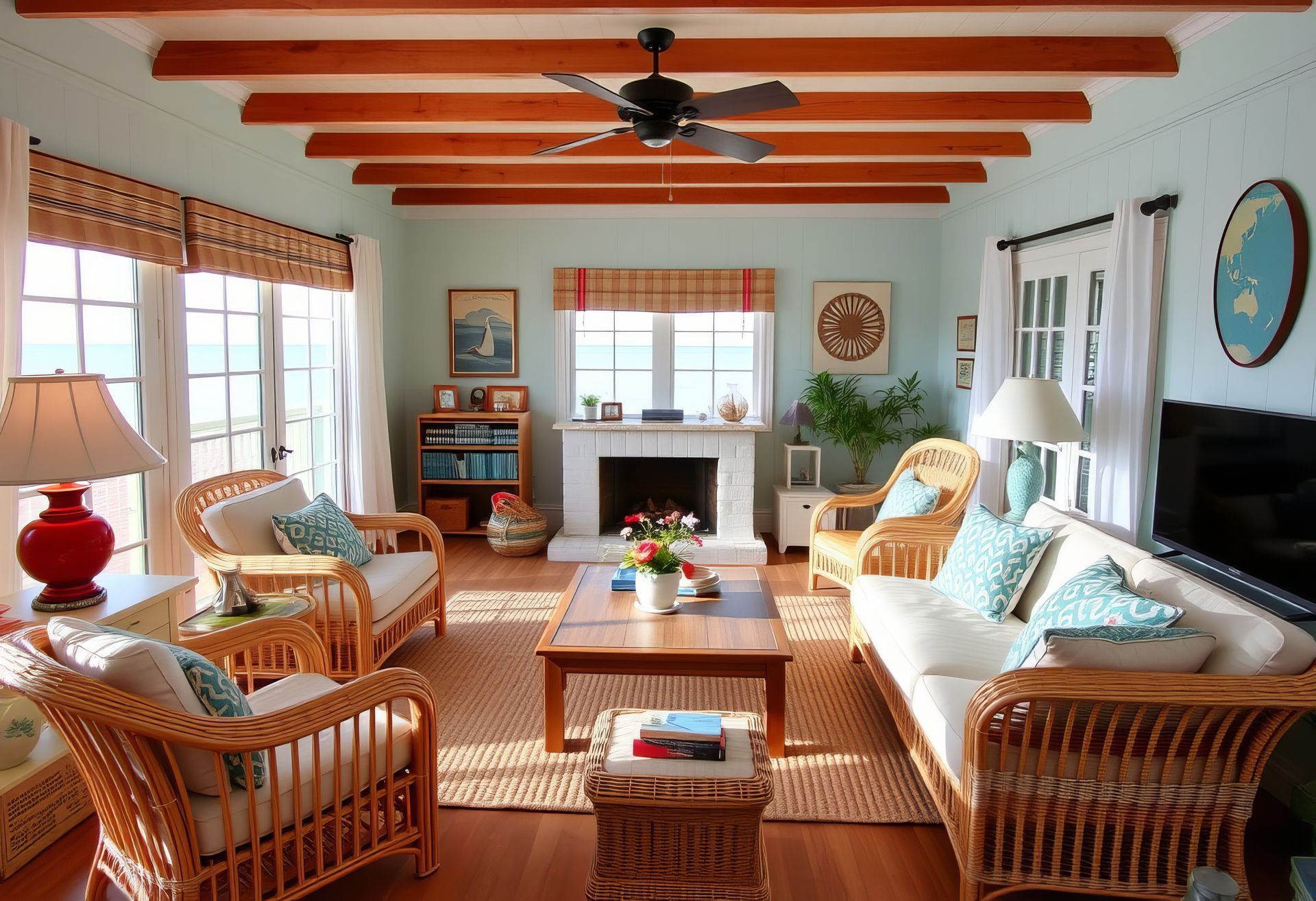 Séjour d'une maison.