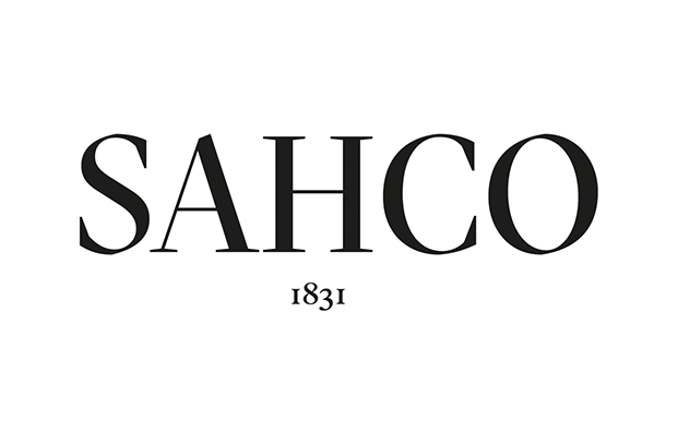 Das SAHCO-Logo in schwarzer Schrift mit der Jahreszahl 1831 darunter auf weißem Hintergrund.