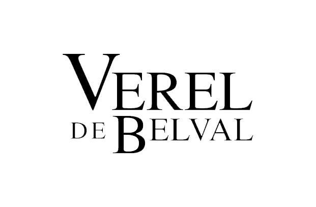 Das Textlogo „VEREL DE BELVAL“ ist in einer klassischen Serifenschrift gehalten