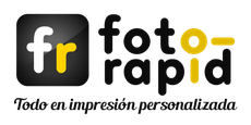 Un logotipo negro y amarillo para foto rapid