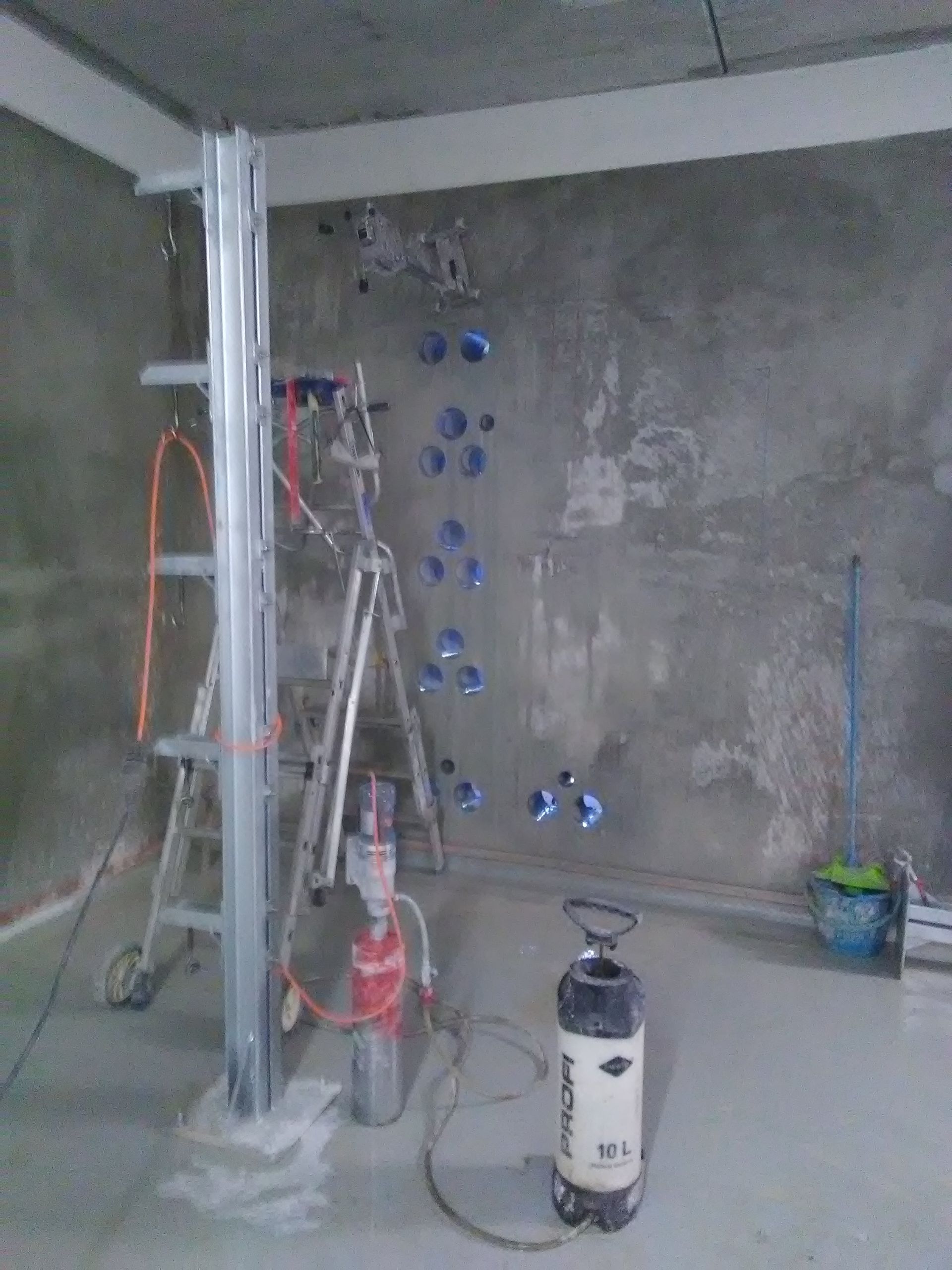 Intérieur en chantier.