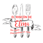 Logotipo del Restaurante Elena. Una cuchara, un cuchillo y un tenedor con una cinta que dice 