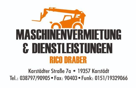 Maschinenvermietung & Dienstleistungen Logo Rico Draber