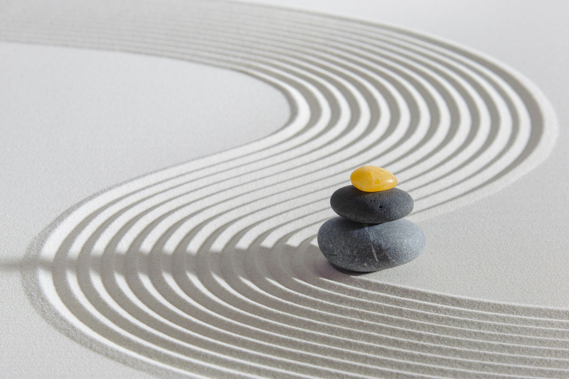 Galets et sable
