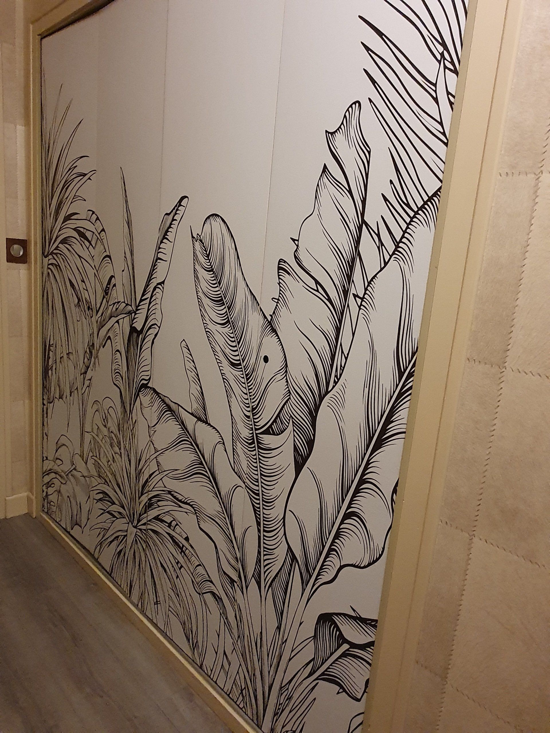 Déco intérieure porte de placard