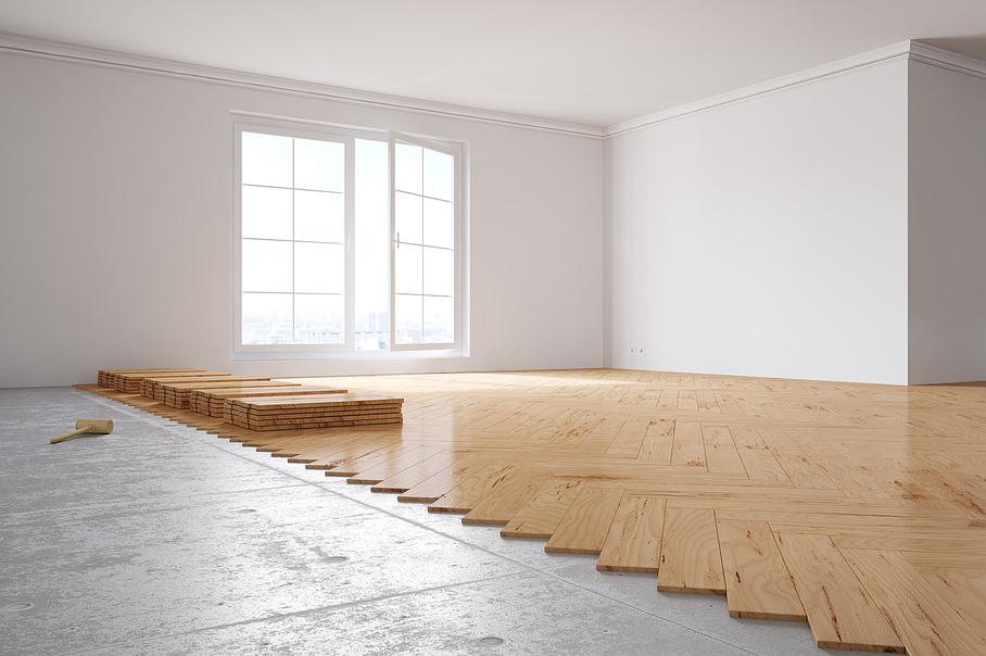 Pose de parquet point de Hongrie
