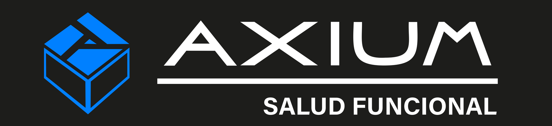 Logotipo abstracto azul, una caja estilizada con la parte superior rota, formando una "A".