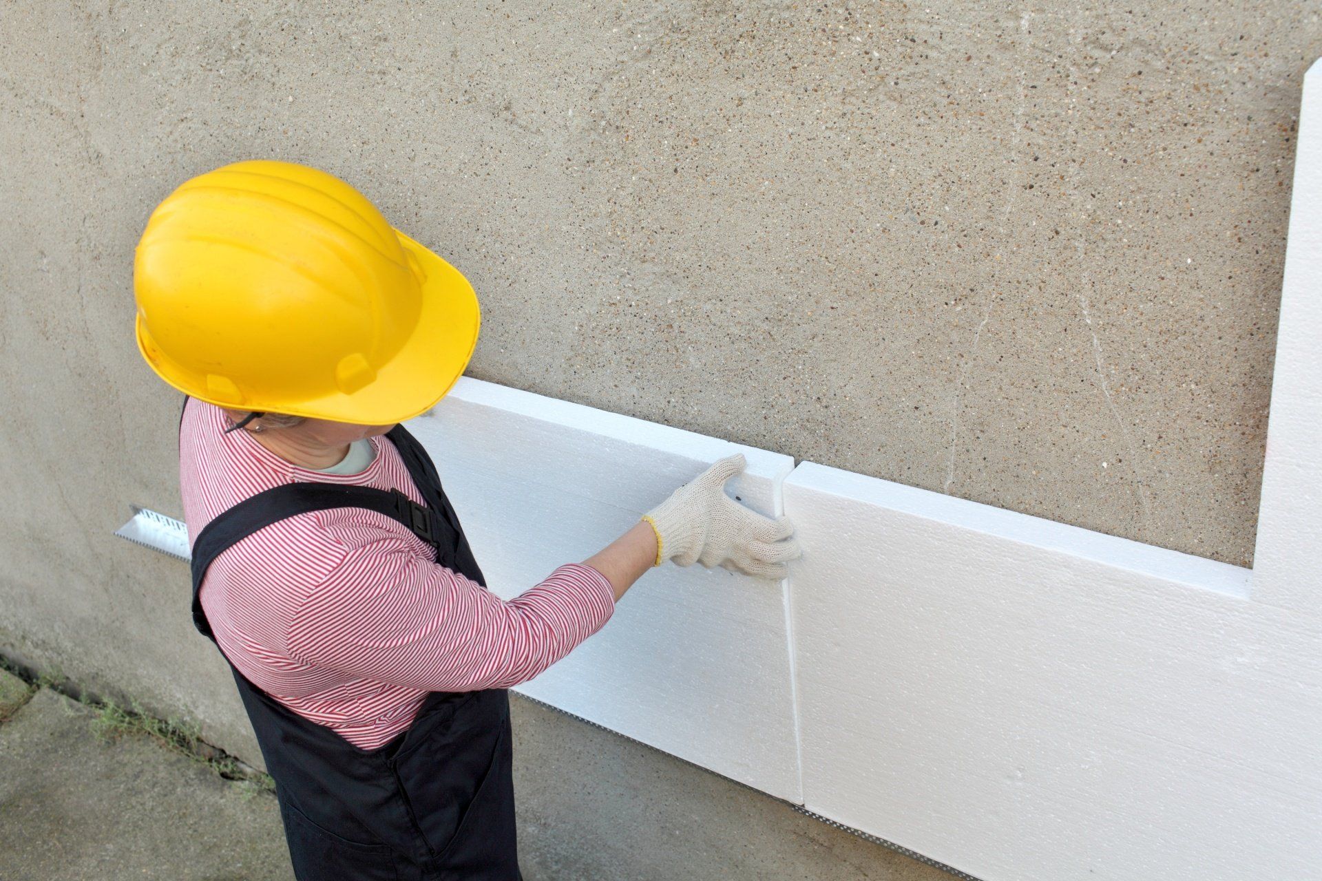 Pose de plaques de plâtre