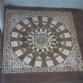 Mosaïque douche