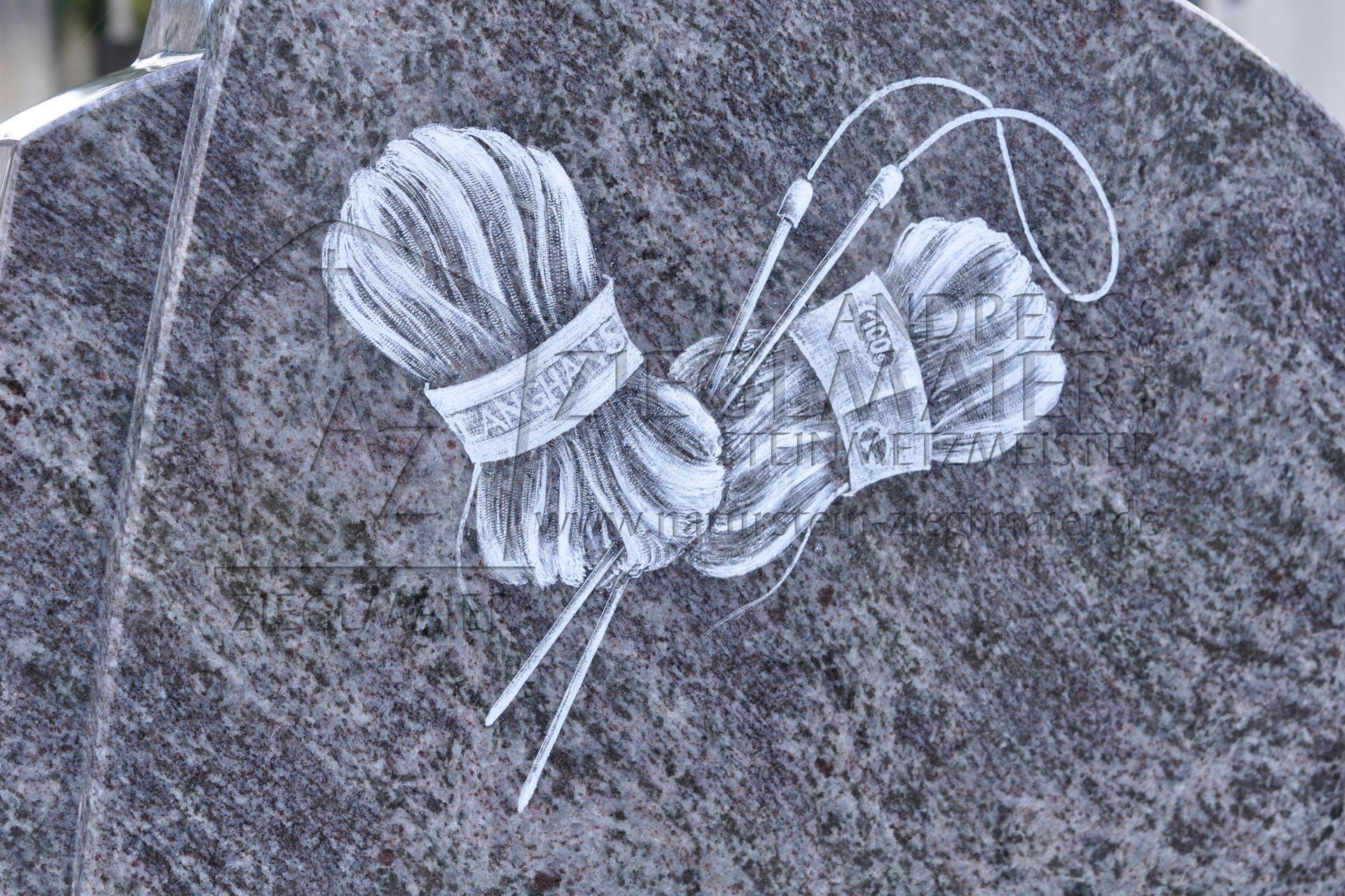 Grabmotiv Verzierung Nähen