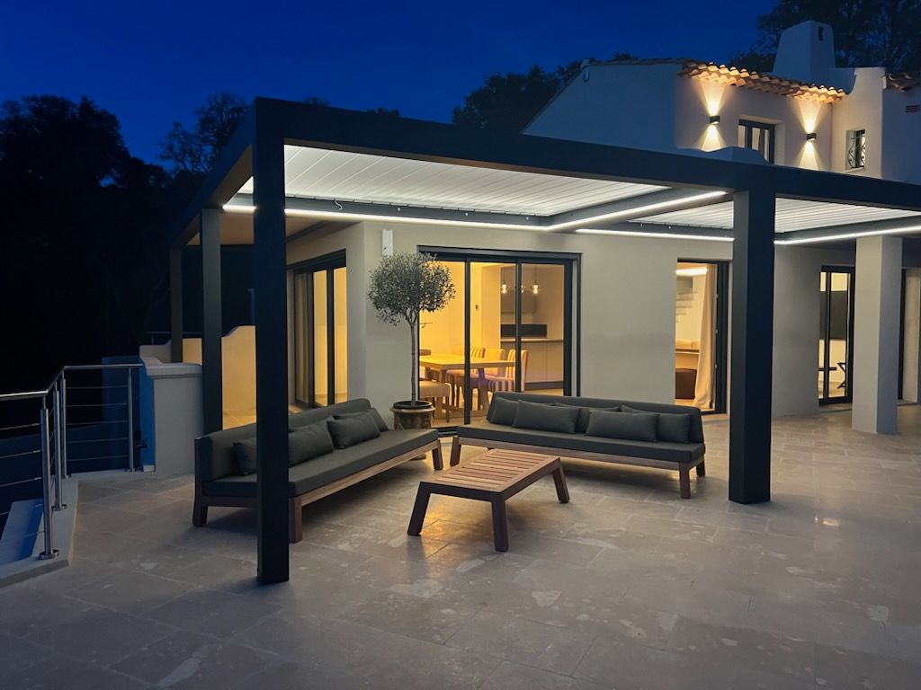 Pergola vue de dessous