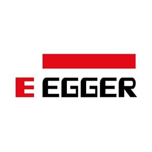 Logotipo da EGGER, uma empresa; 