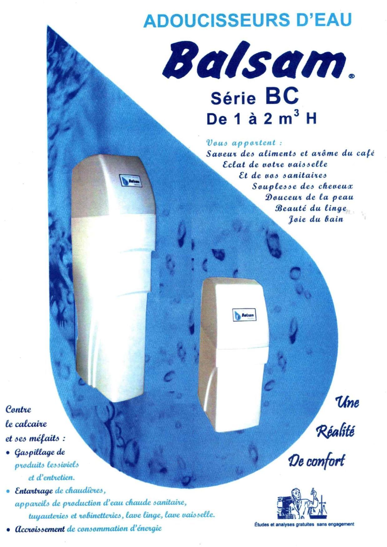 Présentation d'un adoucisseur ménager série BC