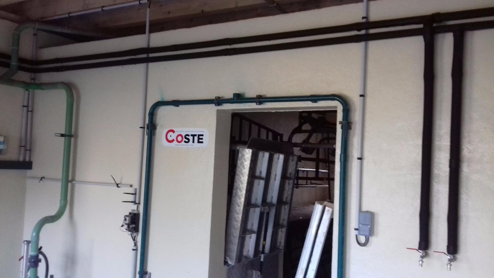 Plomberie pour Equipement Salle de Traite