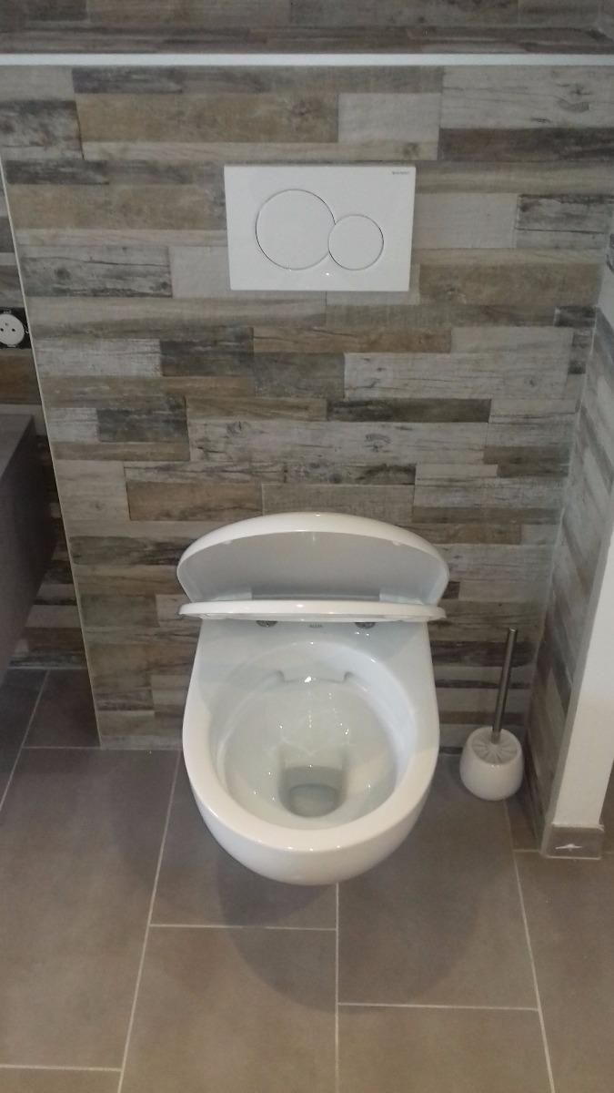 WC Suspendu Cuvette sans Bride avec Abattant Frein de Chute