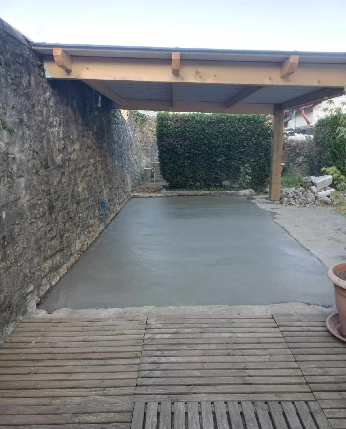 Terrasse en béton