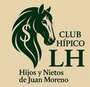 Logo of Club H&iacute;pico LH, dark green horse head with a dollar sign. Text: "Hijos y Nietos de Juan Moreno".