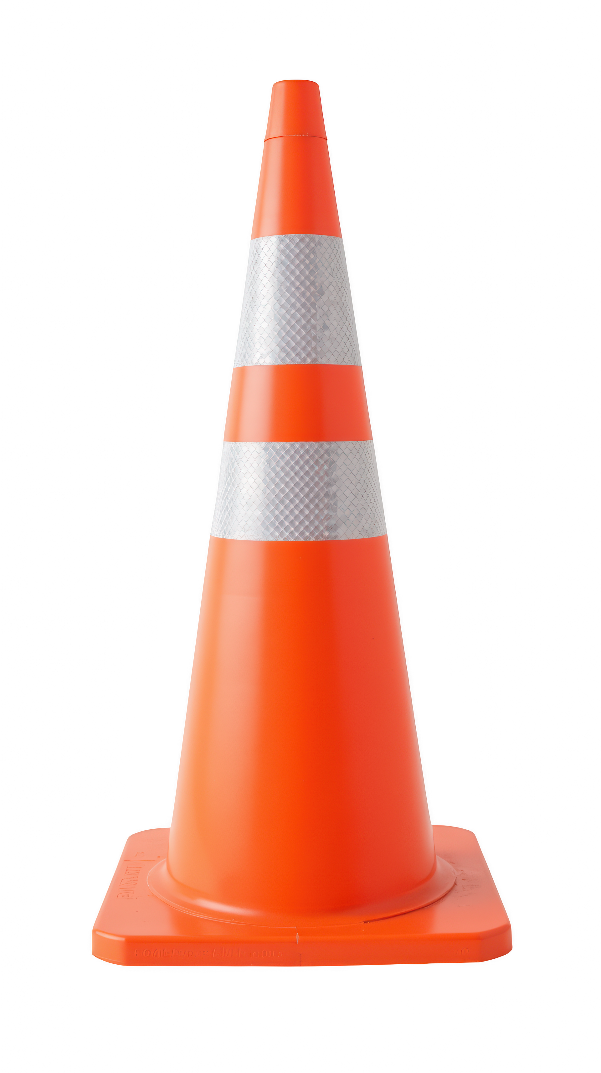 Un cône orange