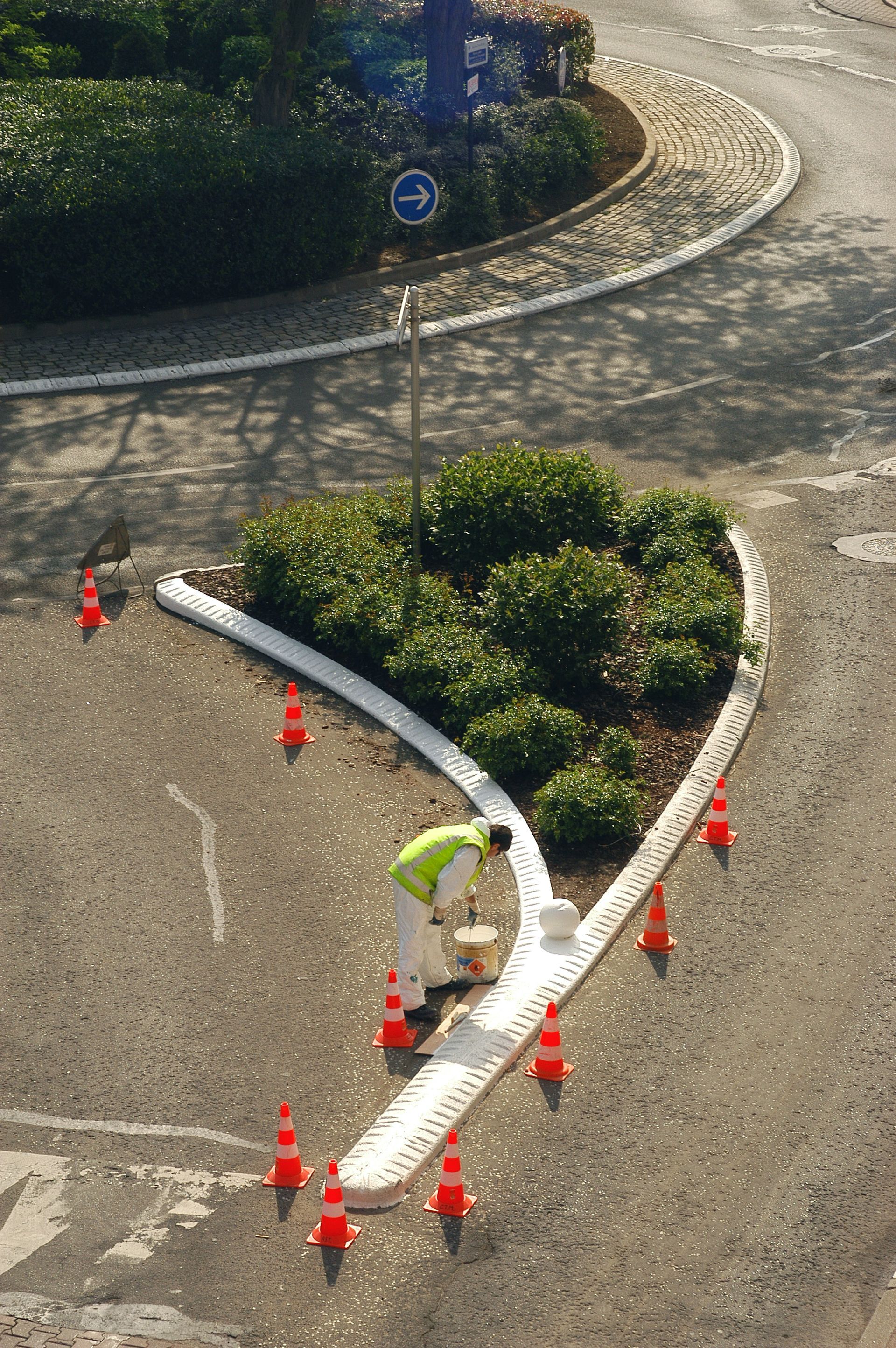 Travaux de bordure en béton