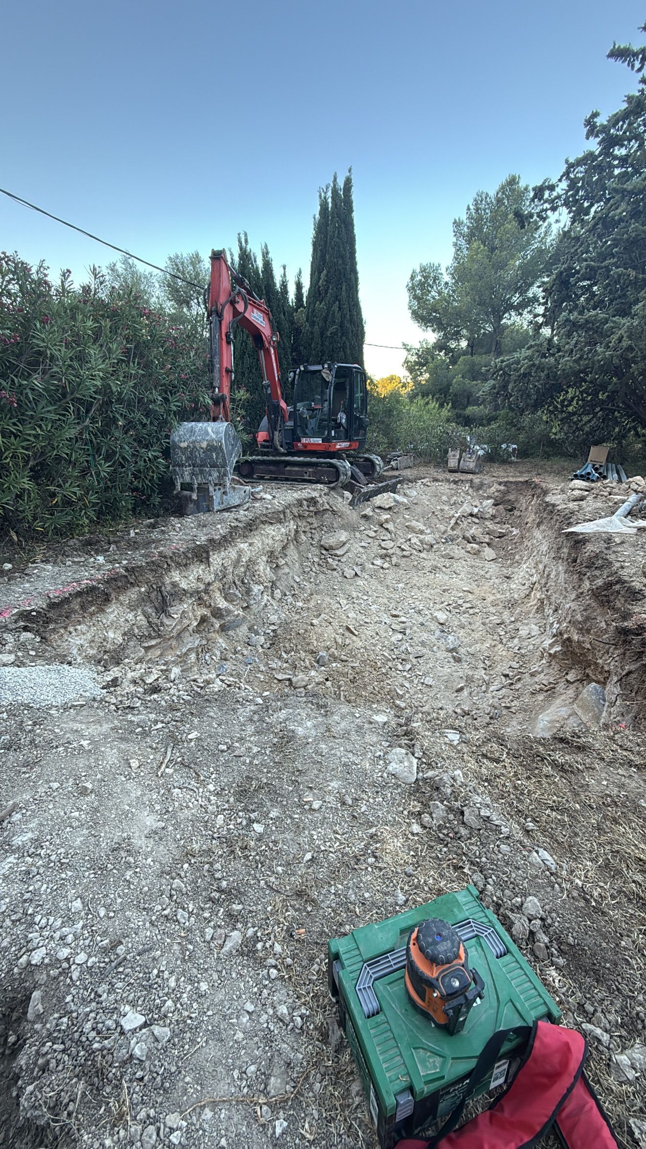 Un chantier de terrassement