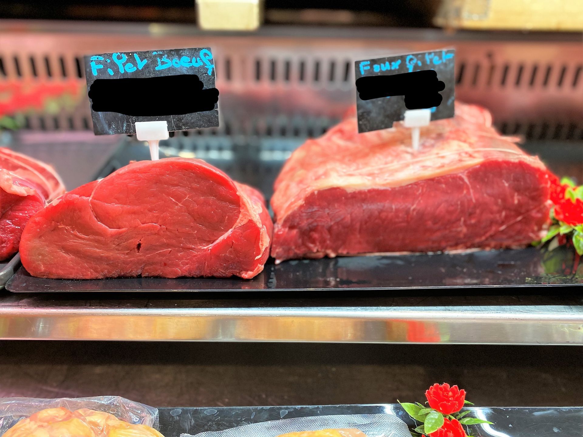 Filet de bœuf et faux filet