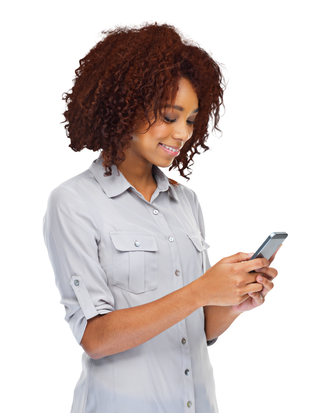 Un personne qui contacte un couvreur depuis son téléphone