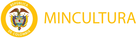 Logotipo del Ministerio de Cultura de Colombia, con el escudo nacional y la palabra