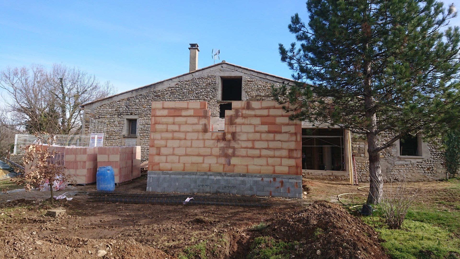 Montage murs extension