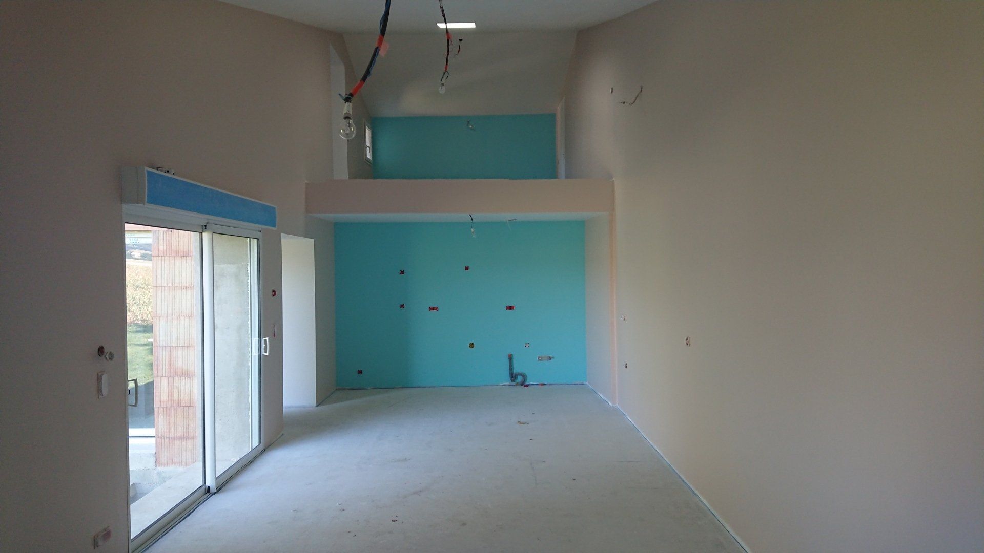 Pose de peinture intérieure