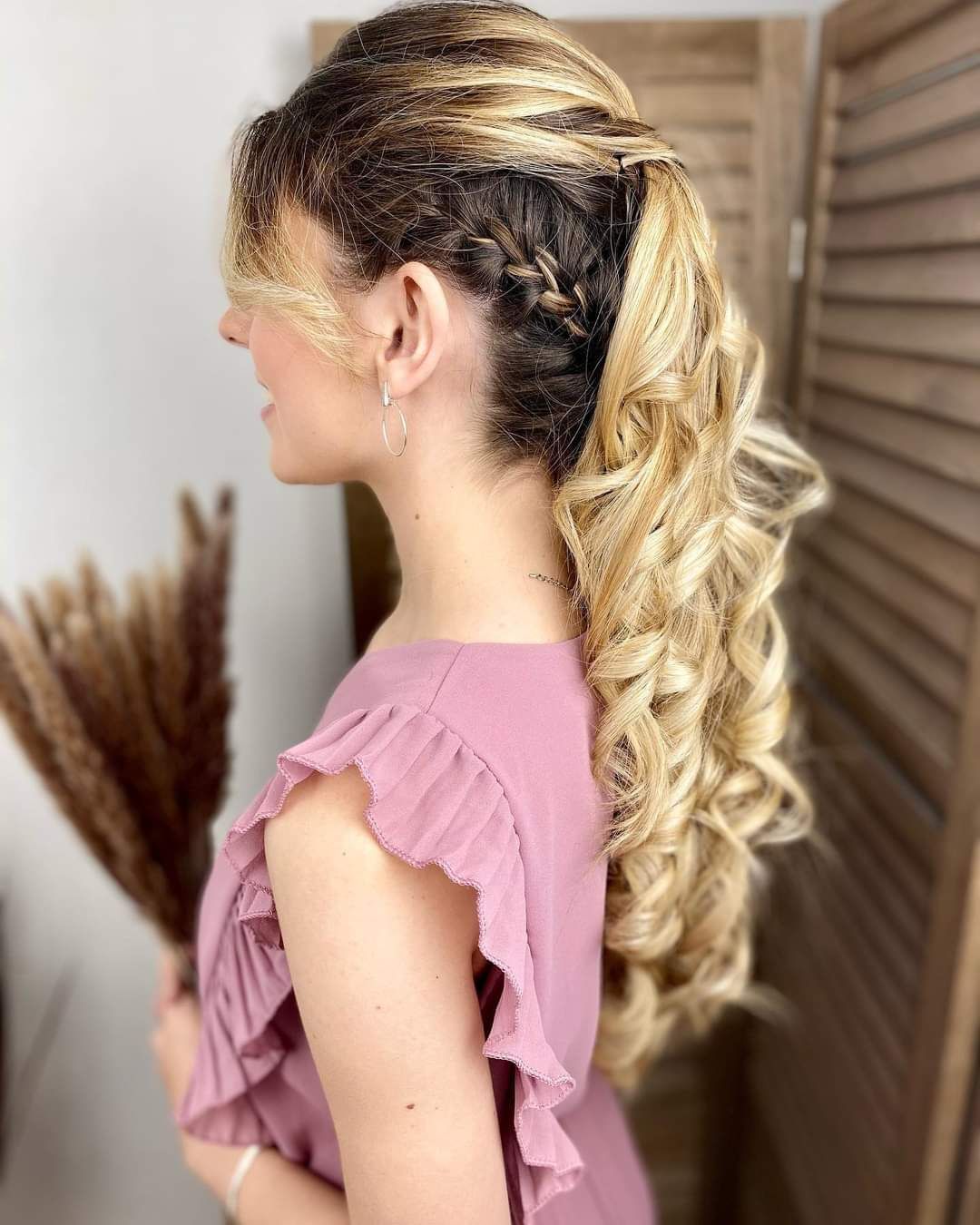 Demi queue mariage Céline Coiffure