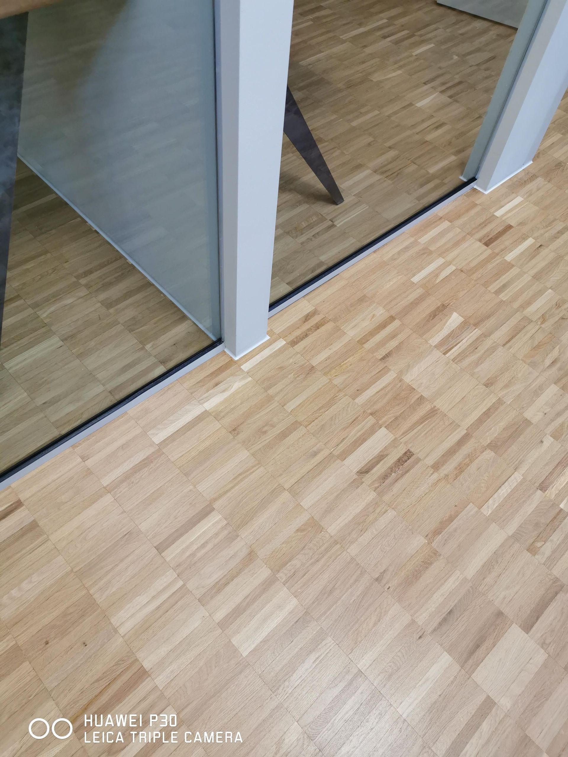 Laminatboden mit Raumübergang