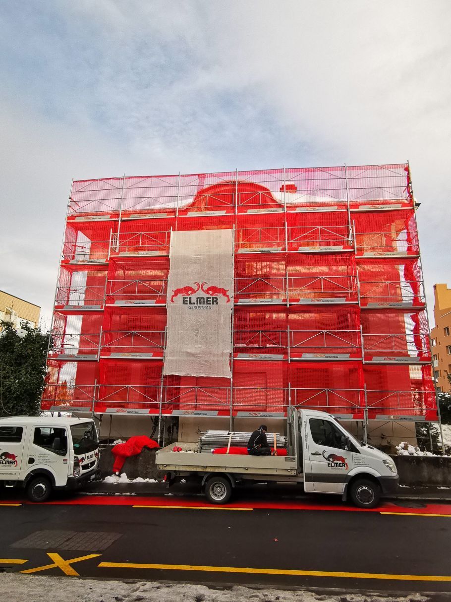 Elmer Gerüstbau am Haus