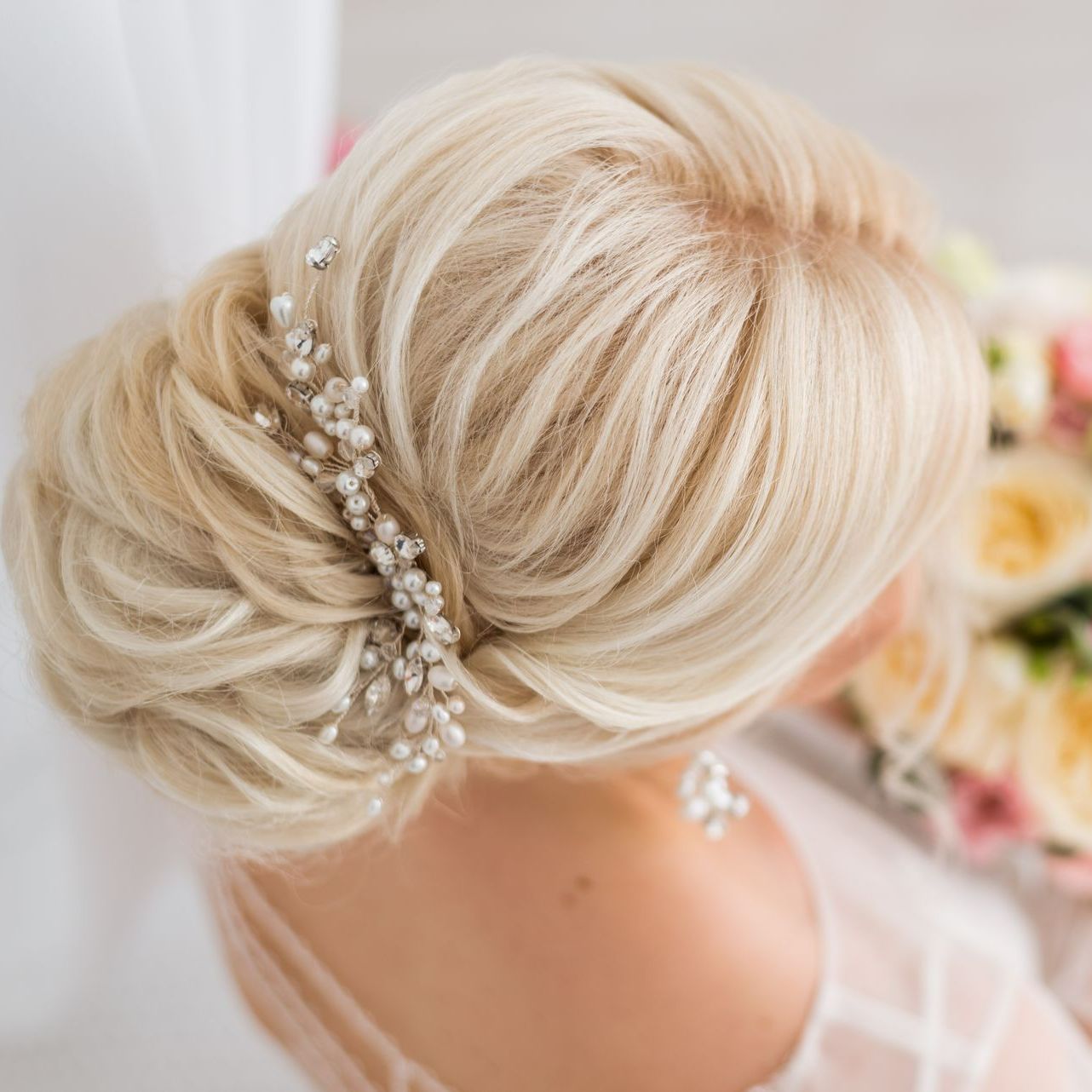 Chignon sur une mariée