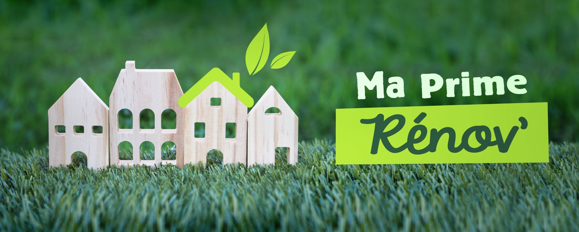 Des petites maisons en bois avec une inscription